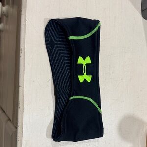 Under Armour Black and Neon Green reversible Headband